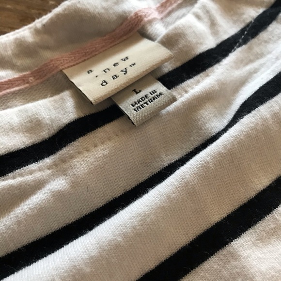 NWT a. New day stripe tunic Size L - Picture 3 of 4